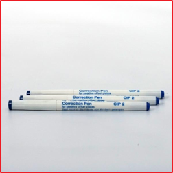 Offset plate correction pen